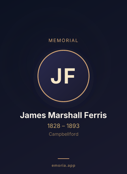 Memorial portrait of James Marshall Ferris