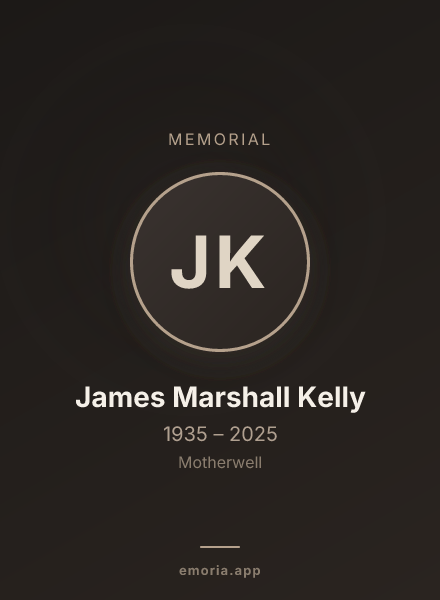 Memorial portrait of James Marshall Kelly