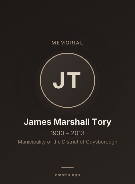 Memorial portrait of James Marshall Tory