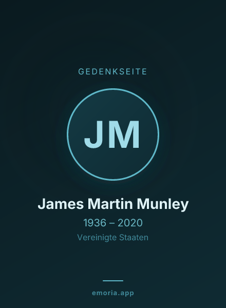 Gedenkportrait von James Martin Munley