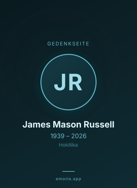 Gedenkportrait von James Mason Russell