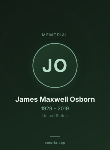 Memorial portrait of James Maxwell Osborn