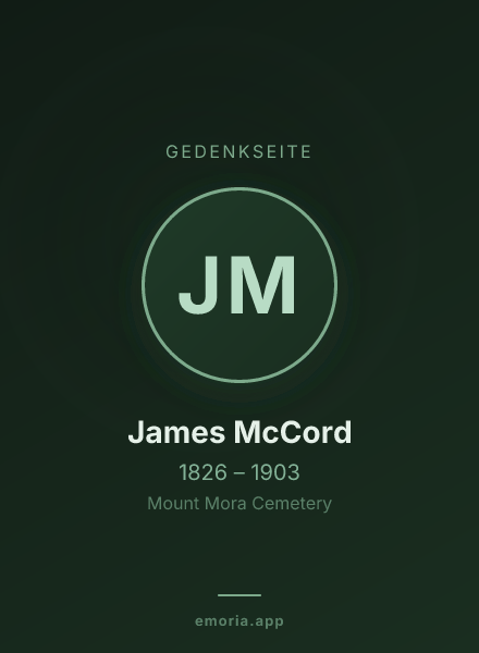 Gedenkportrait von James McCord