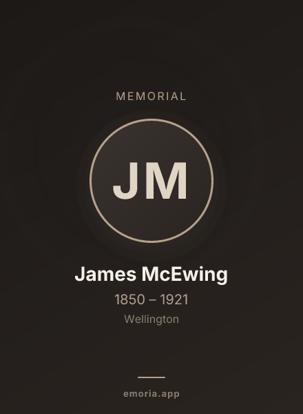Memorial portrait of James McEwing