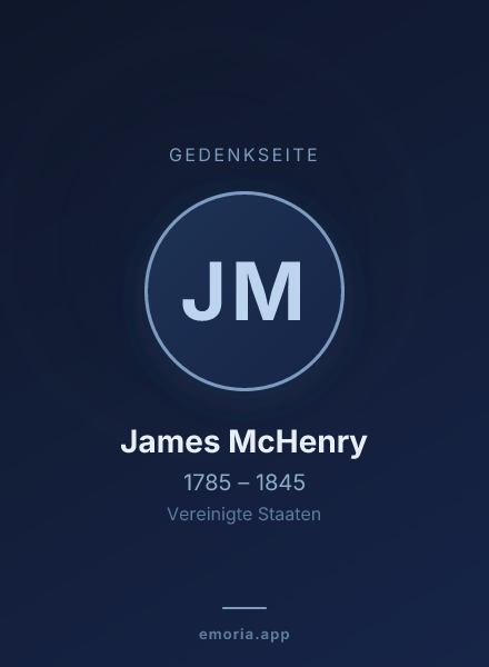 Gedenkportrait von James McHenry