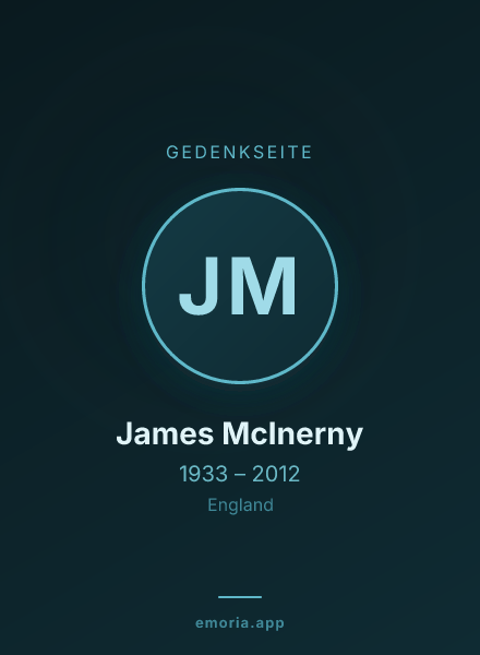 Gedenkportrait von James McInerny