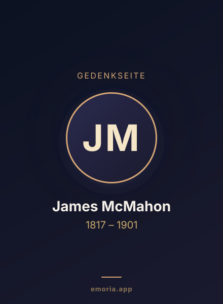 Gedenkportrait von James McMahon