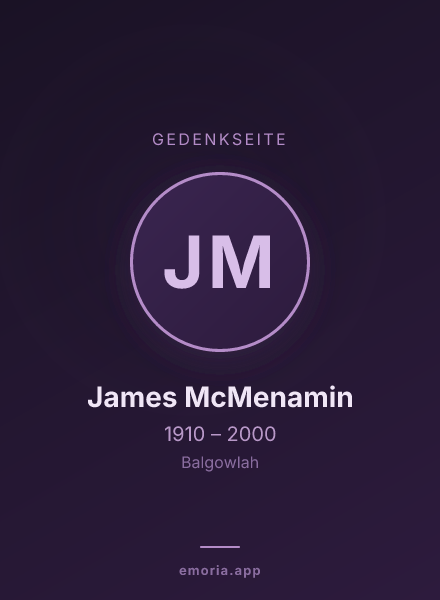 Gedenkportrait von James McMenamin