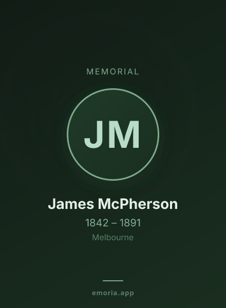 Memorial portrait of James McPherson