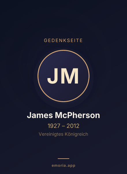 Gedenkportrait von James McPherson