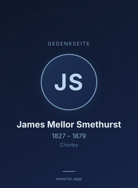 Gedenkportrait von James Mellor Smethurst