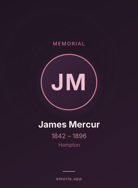Memorial portrait of James Mercur