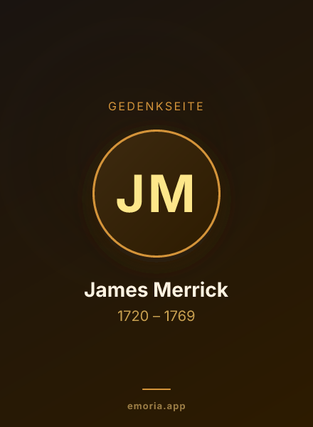 Gedenkportrait von James Merrick