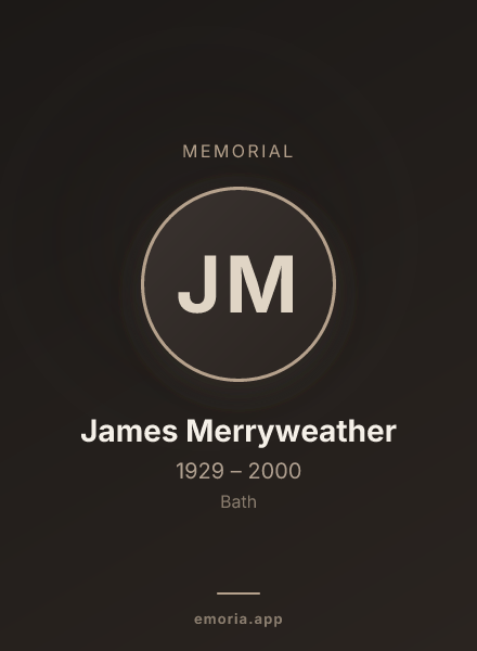 Memorial portrait of James Merryweather