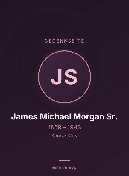 Gedenkportrait von James Michael Morgan Sr.