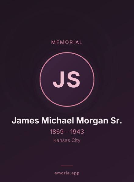 Memorial portrait of James Michael Morgan Sr.