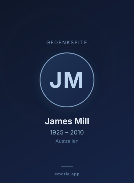 Gedenkportrait von James Mill