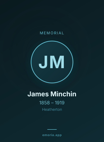 Memorial portrait of James Minchin