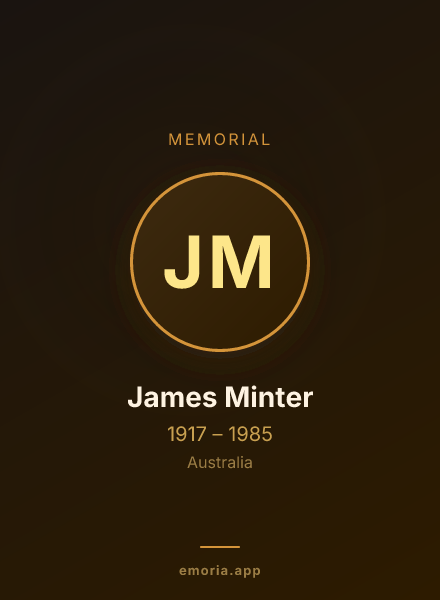Memorial portrait of James Minter
