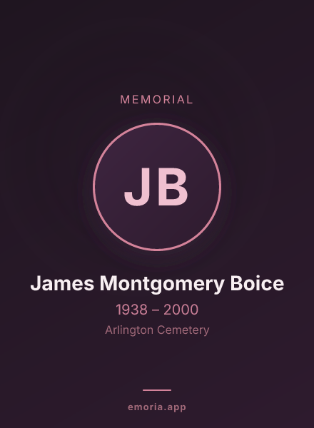 Memorial portrait of James Montgomery Boice