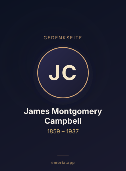 Gedenkportrait von James Montgomery Campbell