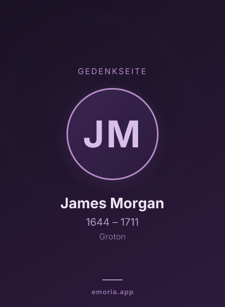 Gedenkportrait von James Morgan