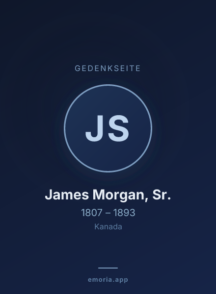 Gedenkportrait von James Morgan, Sr.