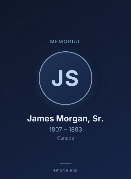 Memorial portrait of James Morgan, Sr.