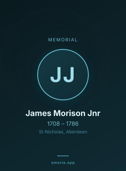 Memorial portrait of James Morison Jnr