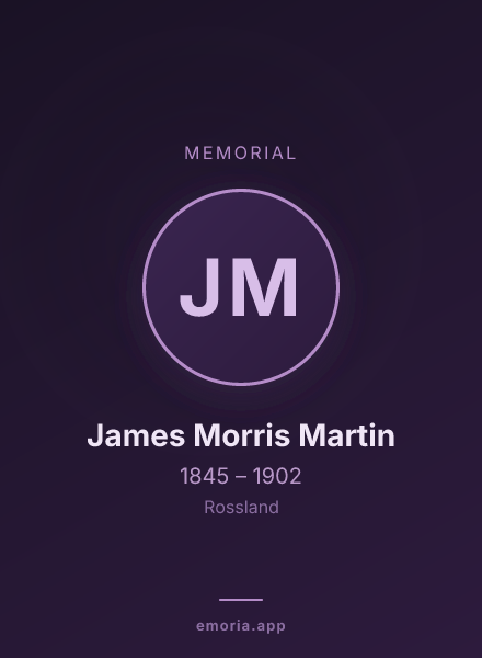 Memorial portrait of James Morris Martin
