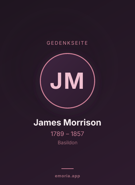 Gedenkportrait von James Morrison