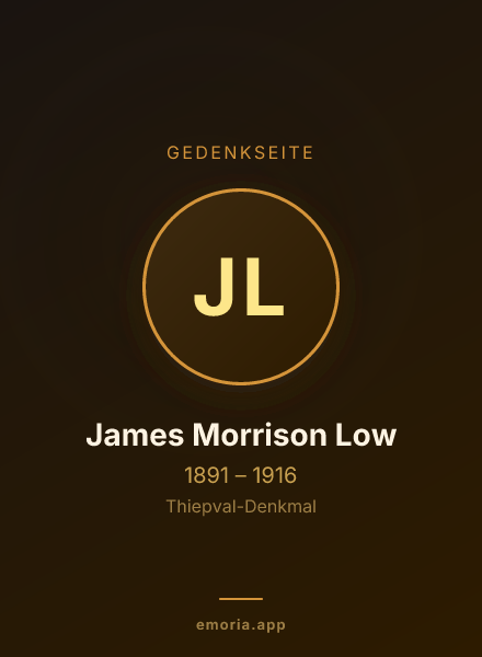 Gedenkportrait von James Morrison Low