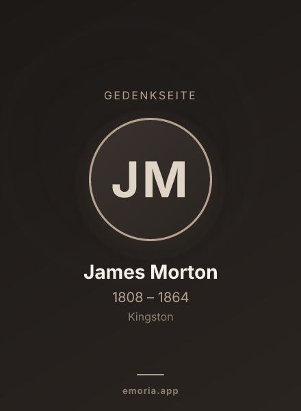 Gedenkportrait von James Morton