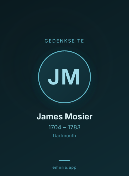 Gedenkportrait von James Mosier