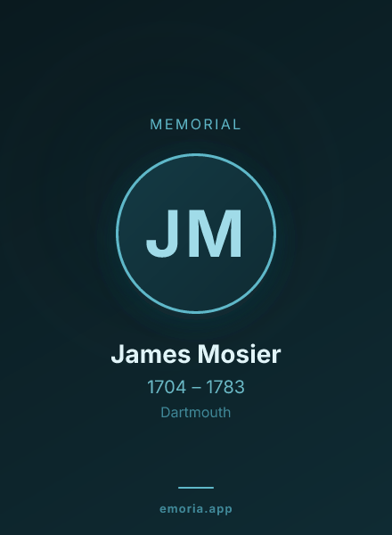 Memorial portrait of James Mosier