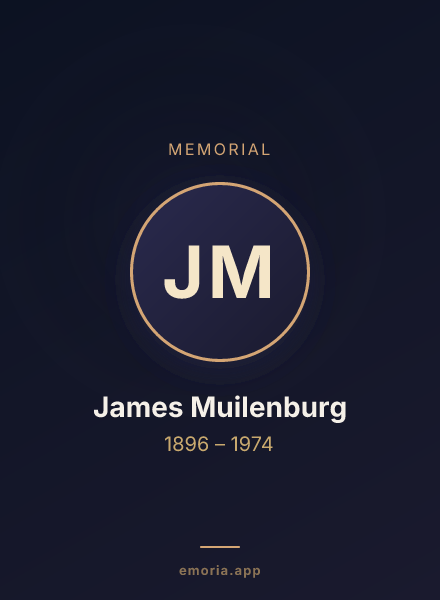 Memorial portrait of James Muilenburg