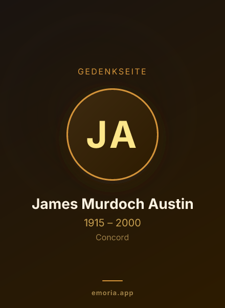 Gedenkportrait von James Murdoch Austin