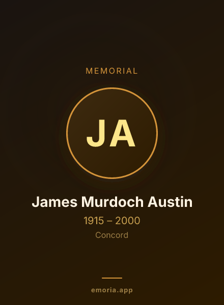 Memorial portrait of James Murdoch Austin