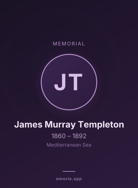 Memorial portrait of James Murray Templeton