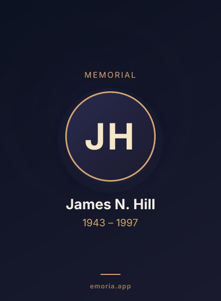Memorial portrait of James N. Hill