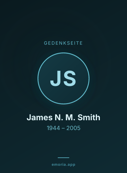 Gedenkportrait von James N. M. Smith
