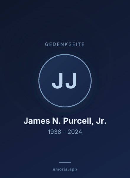 Gedenkportrait von James N. Purcell, Jr.