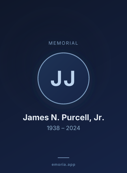 Memorial portrait of James N. Purcell, Jr.