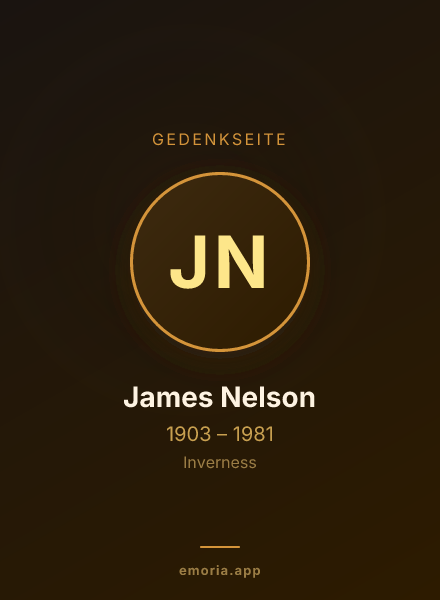 Gedenkportrait von James Nelson