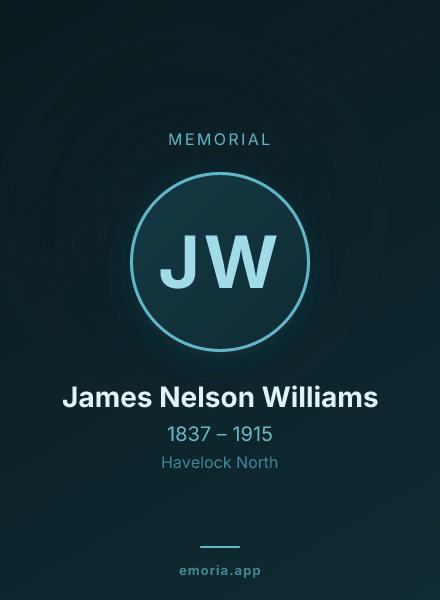 Memorial portrait of James Nelson Williams
