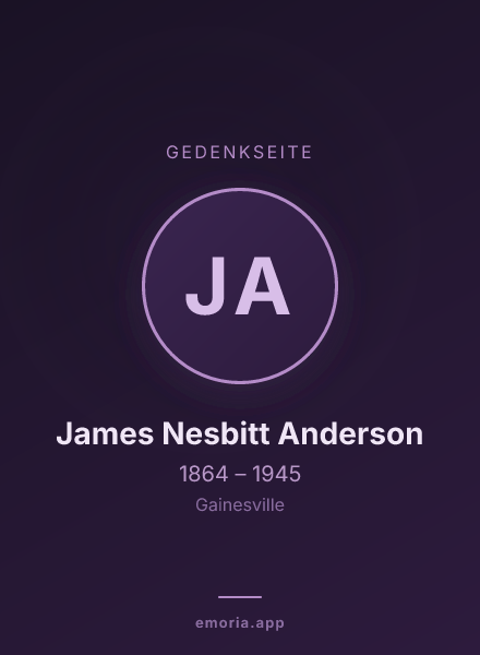 Gedenkportrait von James Nesbitt Anderson