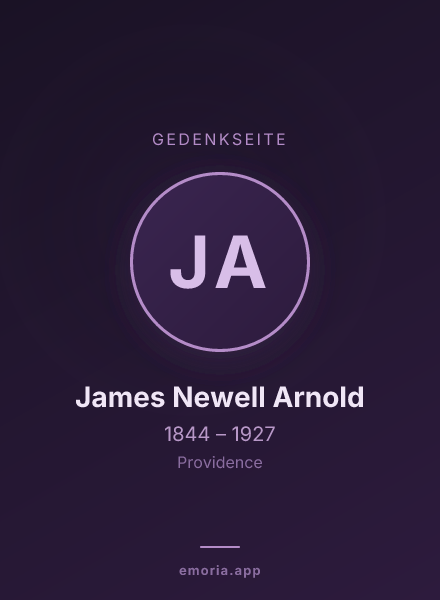 Gedenkportrait von James Newell Arnold