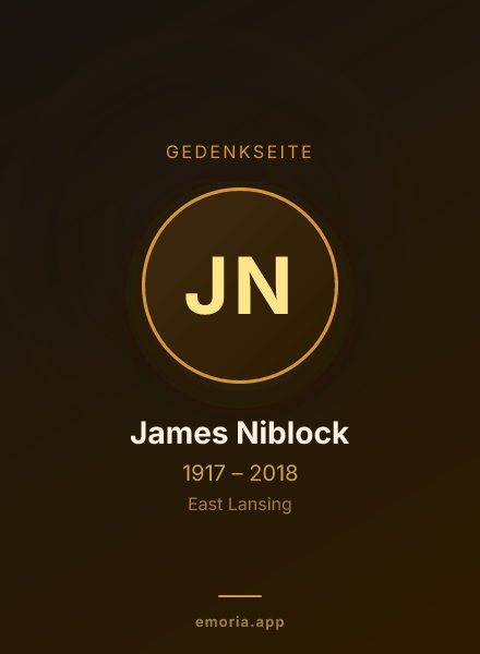 Gedenkportrait von James Niblock