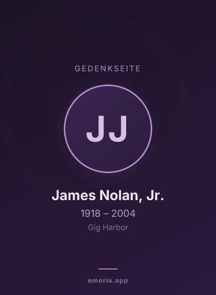 Gedenkportrait von James Nolan, Jr.