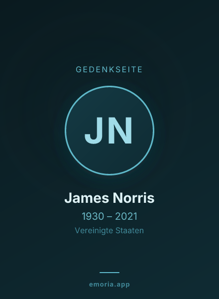 Gedenkportrait von James Norris